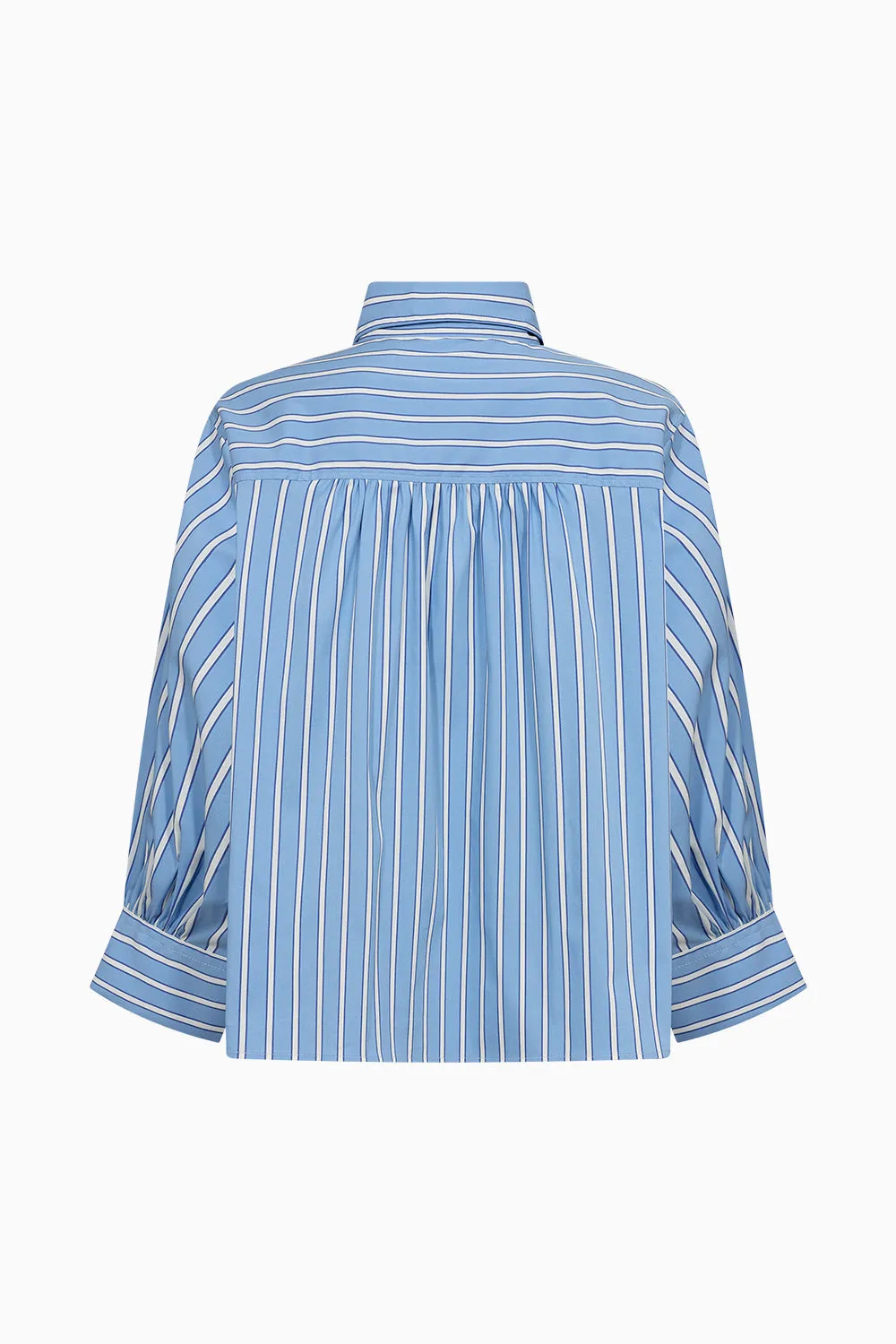 TMRW-New Hepburn Shirt Malibu Stripe - Clear Sky Blue