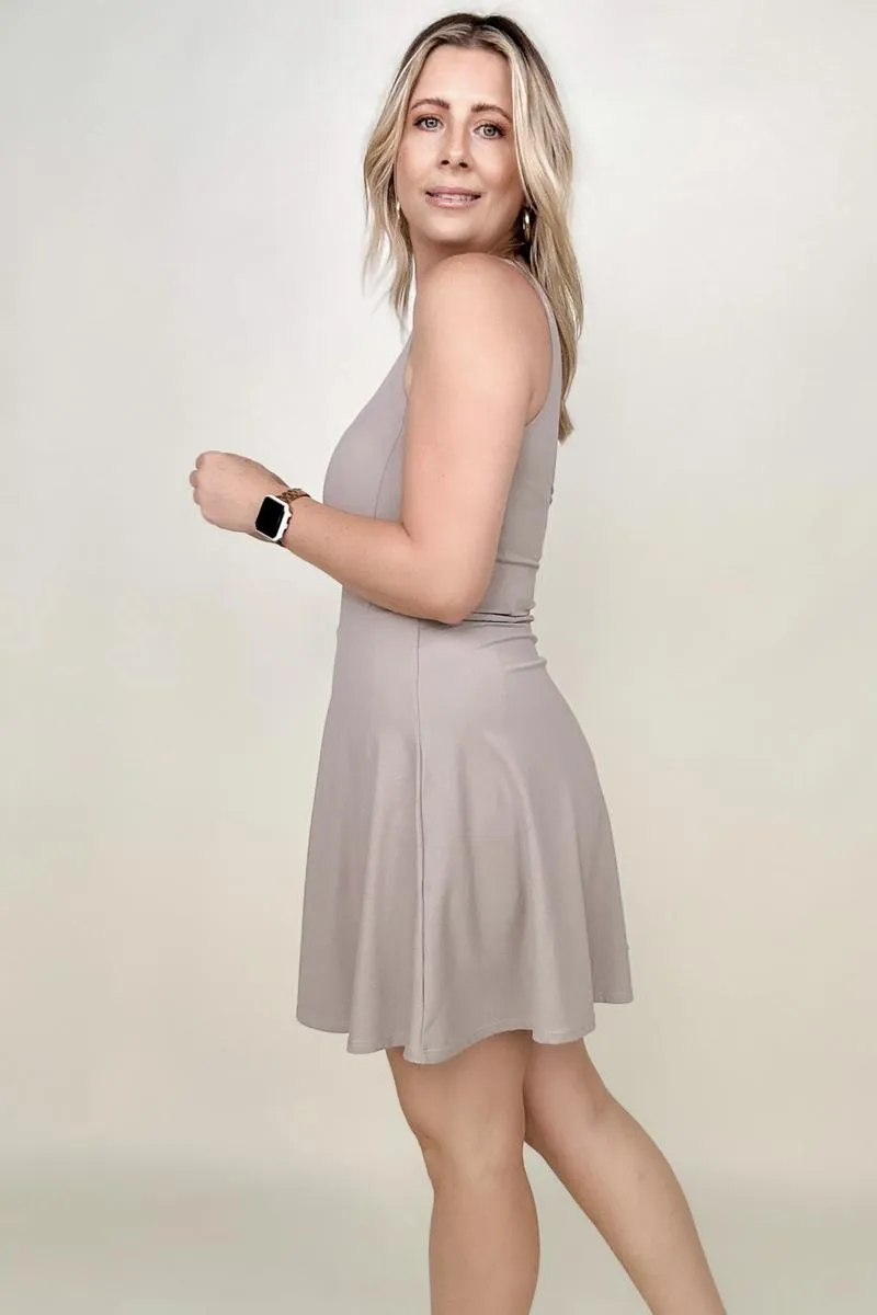 Total Brami 3 in 1 Athleisure Mini Tank Dress with Built-in Bra & Shorts - 6 Colors