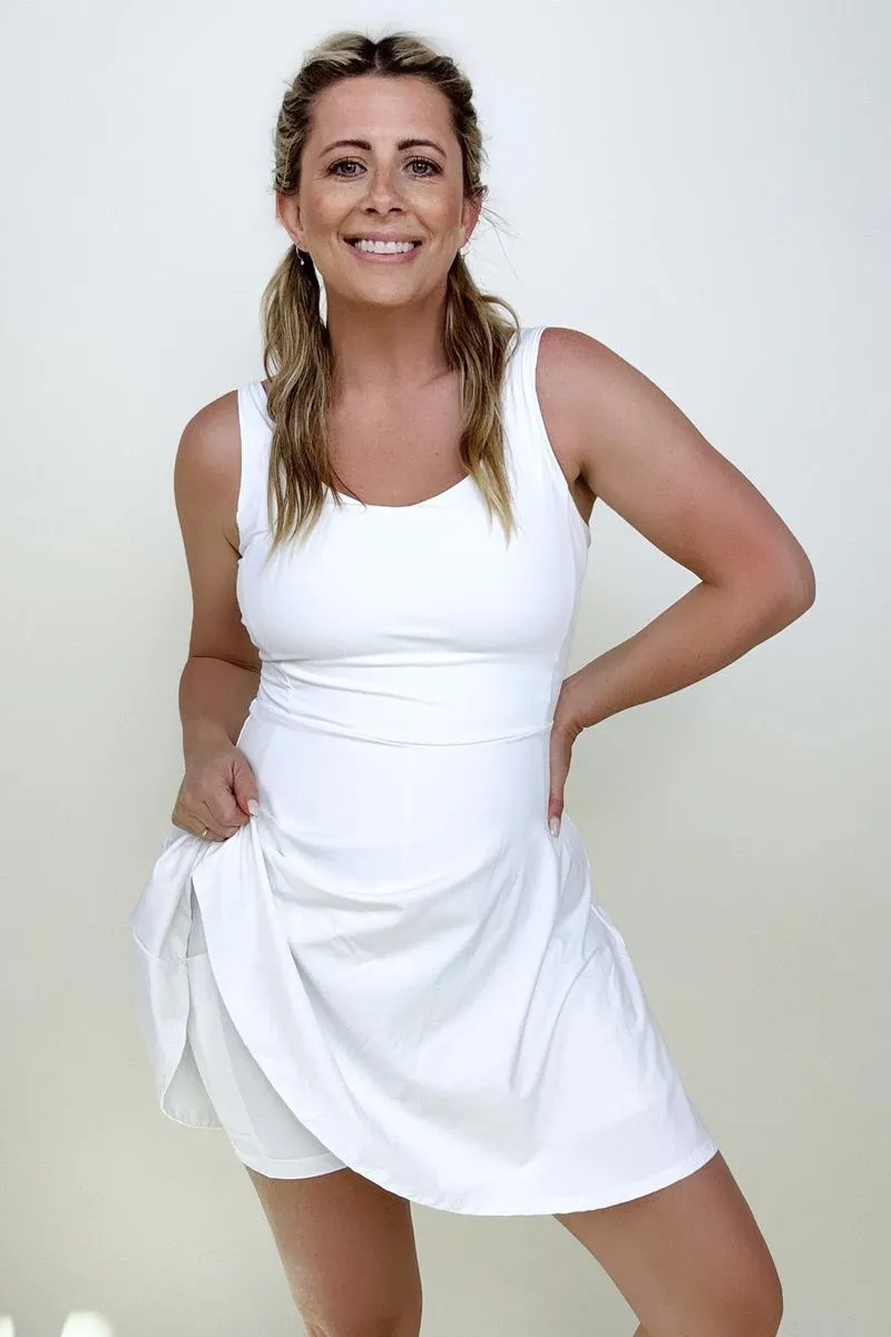 Total Brami 3 in 1 Athleisure Mini Tank Dress with Built-in Bra & Shorts - 6 Colors