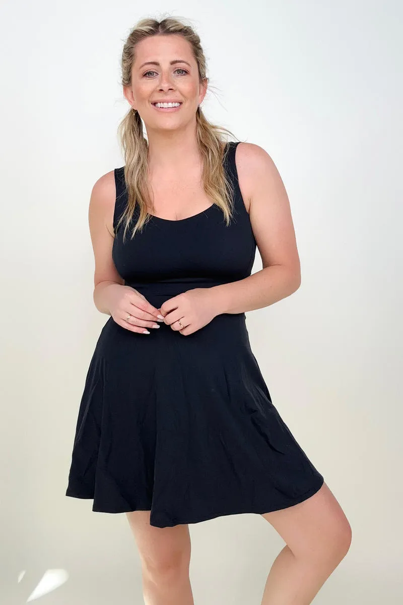 Total Brami 3 in 1 Athleisure Mini Tank Dress with Built-in Bra & Shorts - 6 Colors