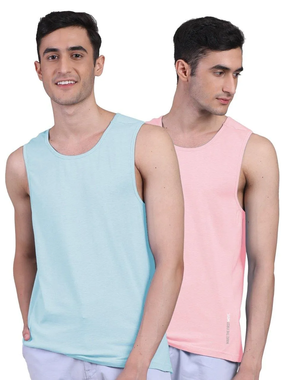 Twin Skin Organic Bamboo Vest - Active Fit (Pack of 2)