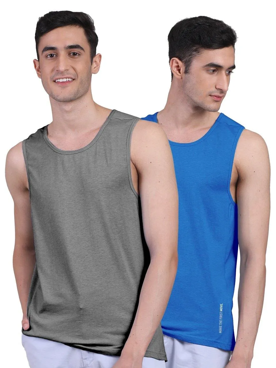 Twin Skin Organic Bamboo Vest - Active Fit (Pack of 2)