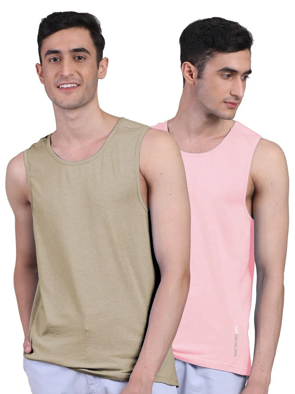 Twin Skin Organic Bamboo Vest - Active Fit (Pack of 2)