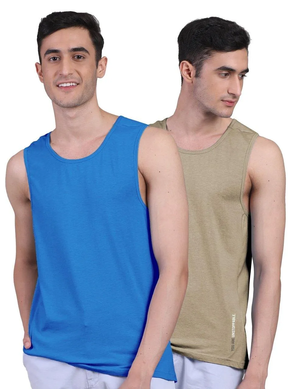 Twin Skin Organic Bamboo Vest - Active Fit (Pack of 2)