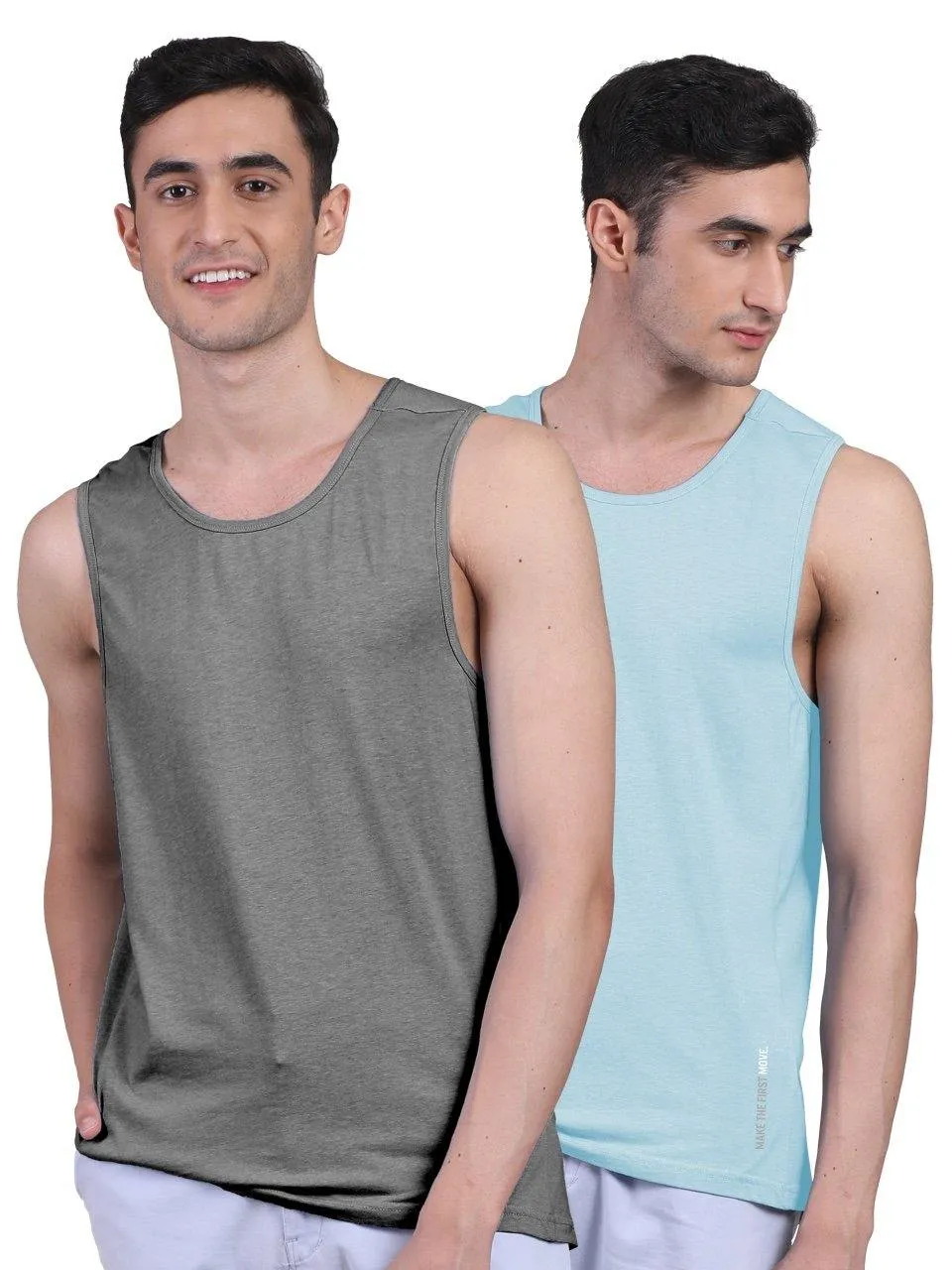 Twin Skin Organic Bamboo Vest - Active Fit (Pack of 2)