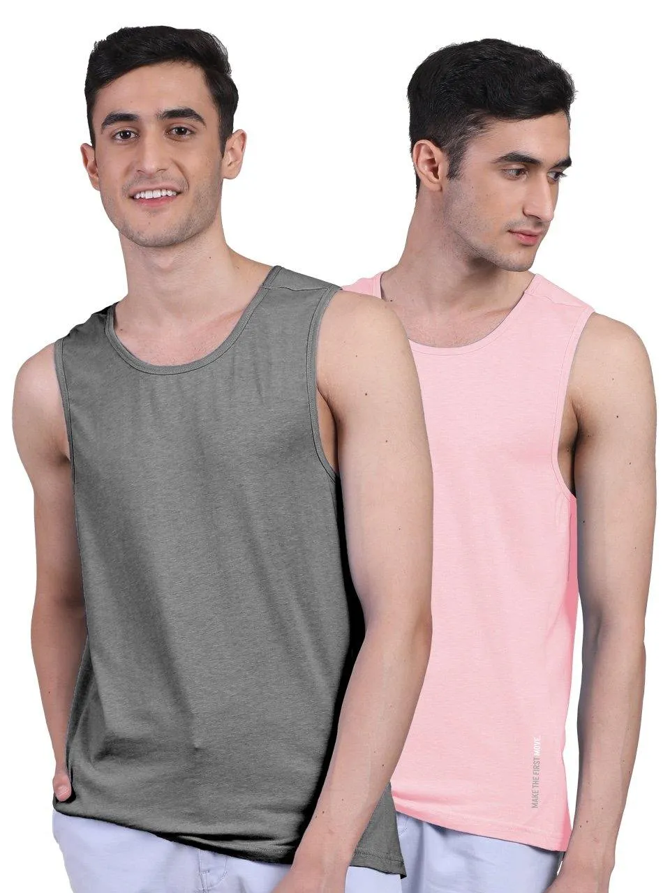 Twin Skin Organic Bamboo Vest - Active Fit (Pack of 2)