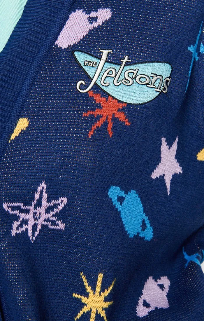Unique Vintage x Jetsons Astro Cardigan in Blue