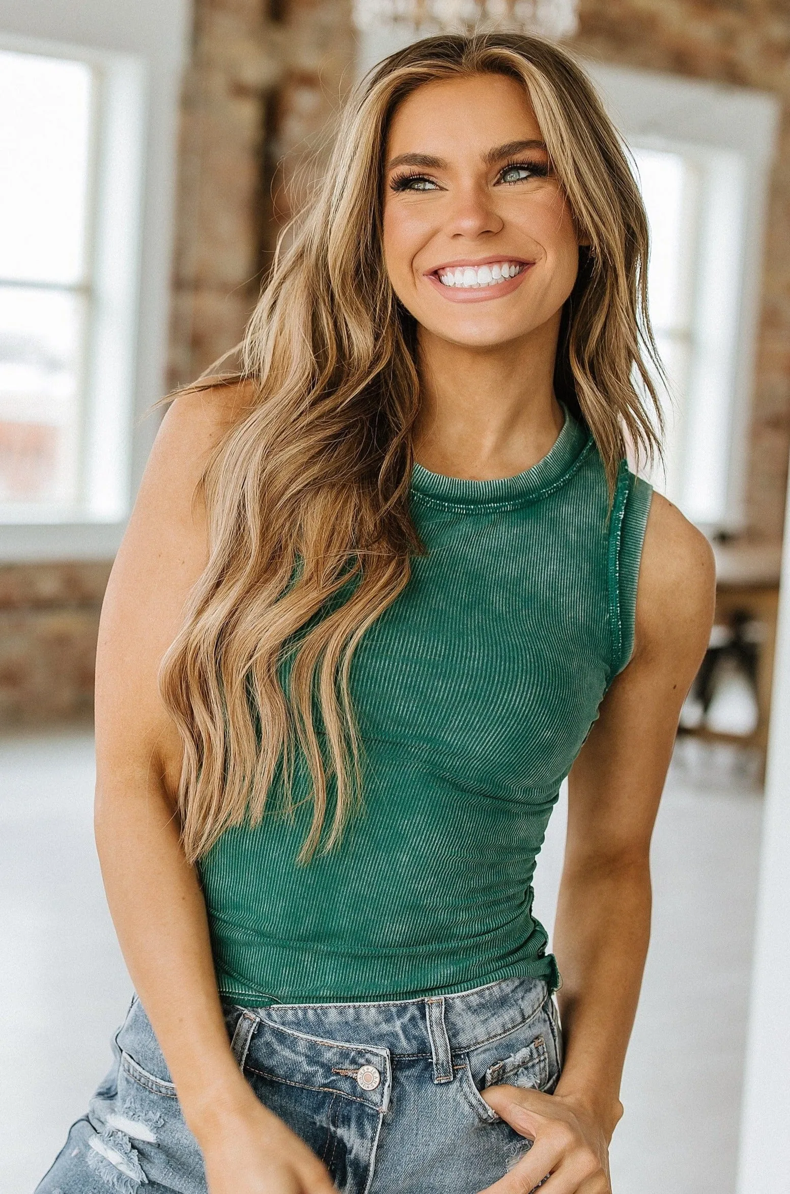 Vanessa Ribbed Tank Top | S-XL