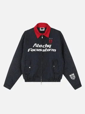 Vintage Contrast Patchwork Cropped Jacket