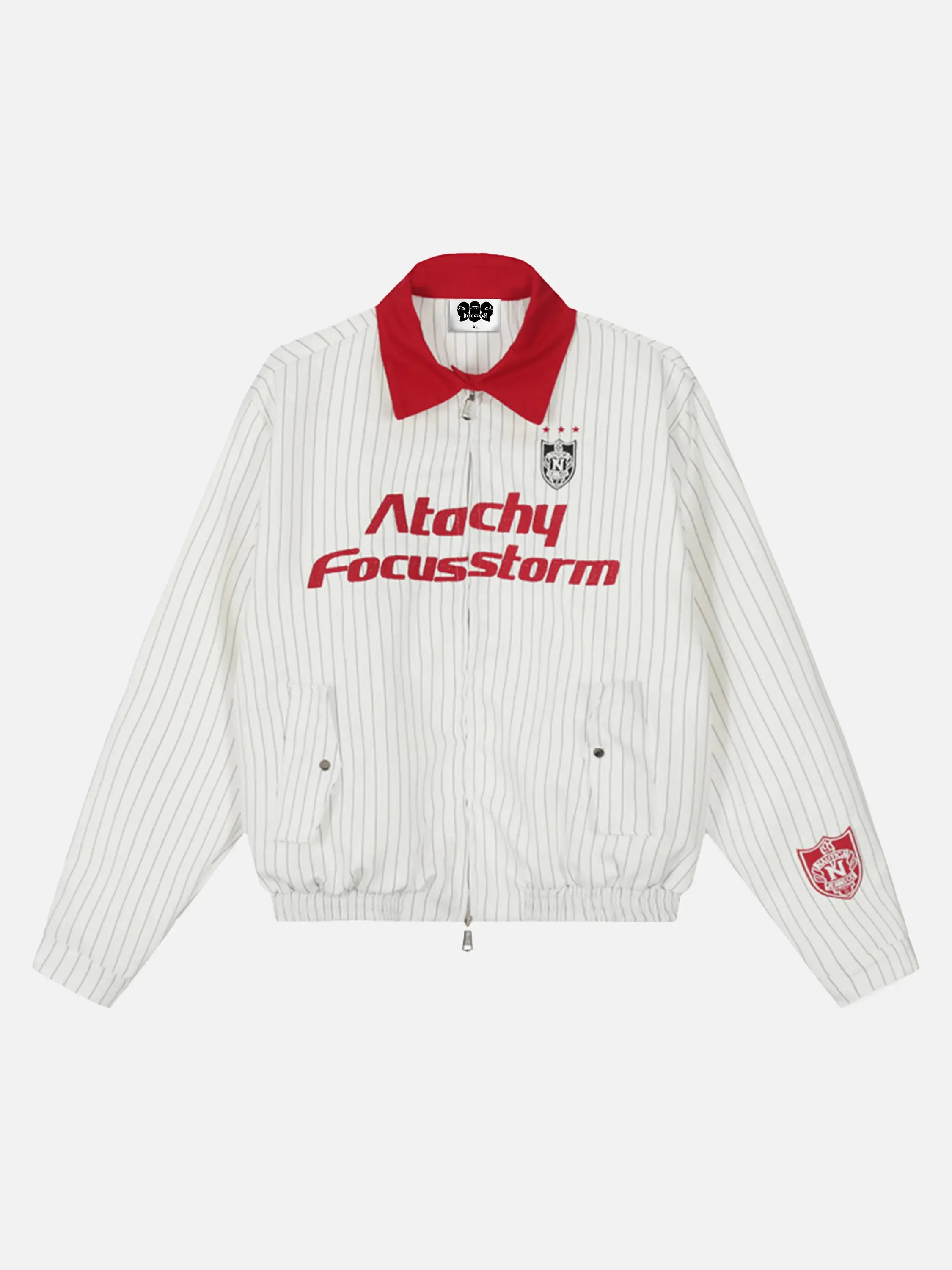 Vintage Contrast Patchwork Cropped Jacket
