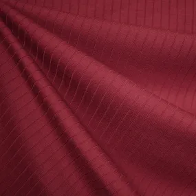 Wide Subtle Rib Knit Solid Cranberry
