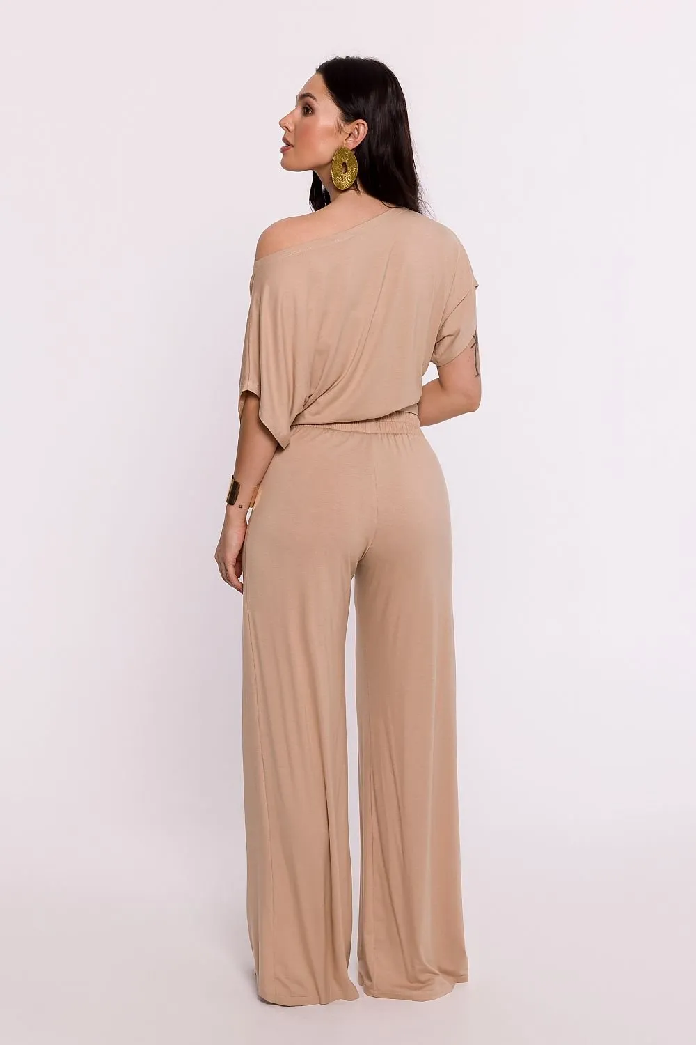 Women viscose knit fabric trousers