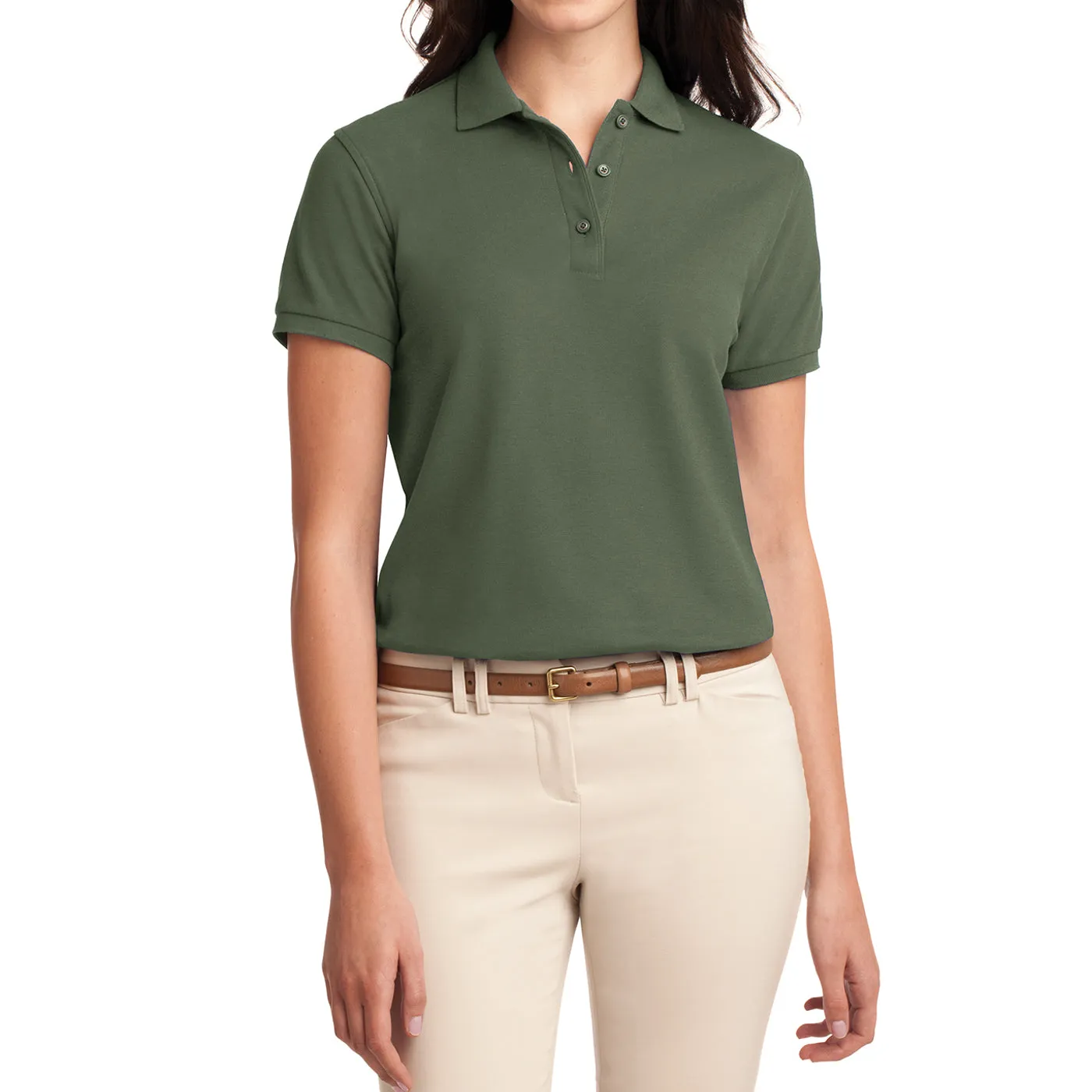 Women's Comfortable Silk Touch Polo Golf Shirt Short Sleeve
