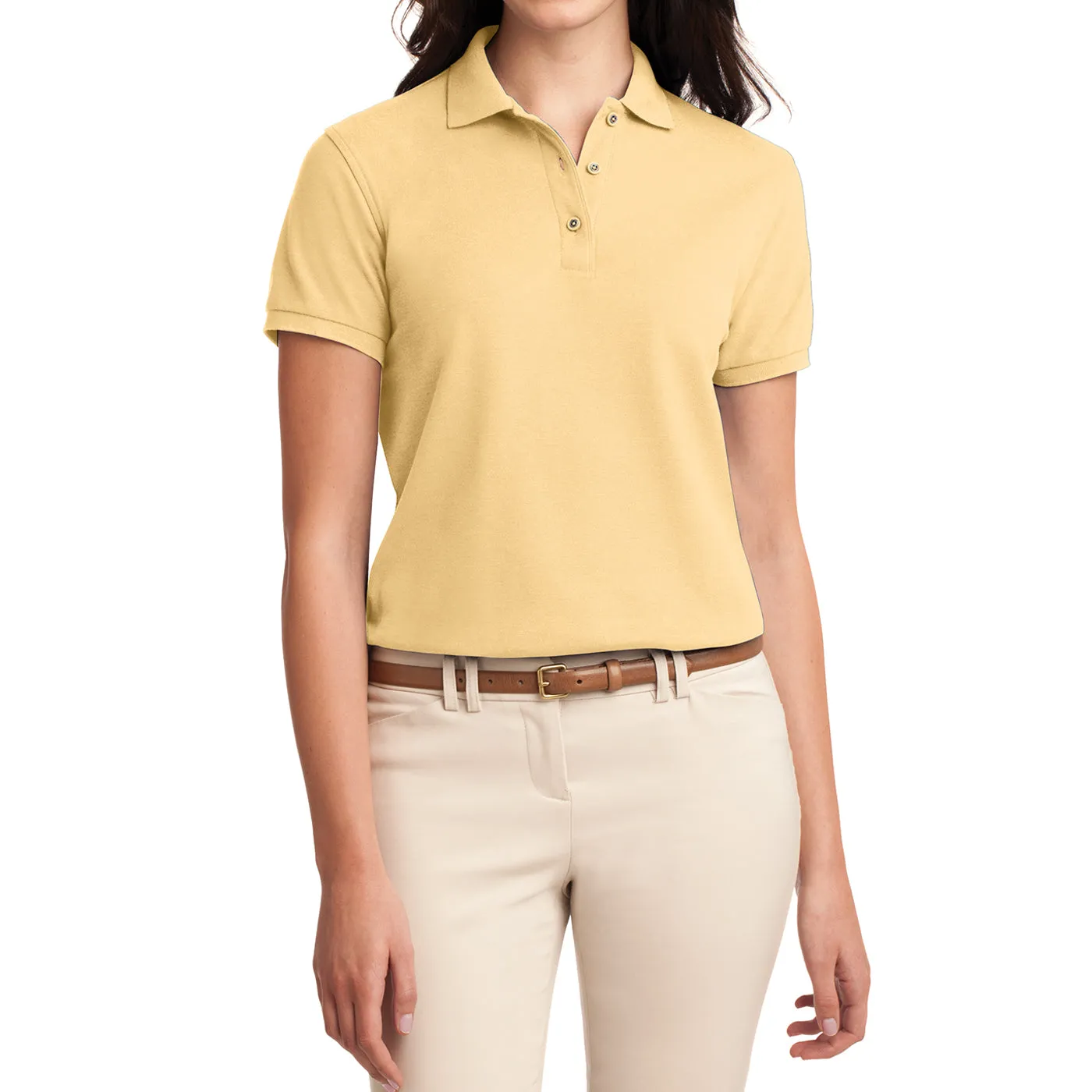 Women's Comfortable Silk Touch Polo Golf Shirt Short Sleeve
