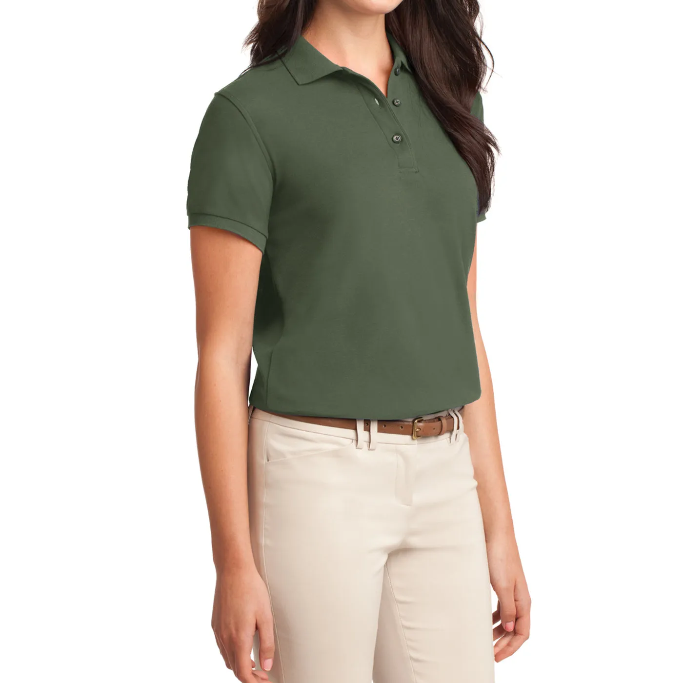 Women's Comfortable Silk Touch Polo Golf Shirt Short Sleeve