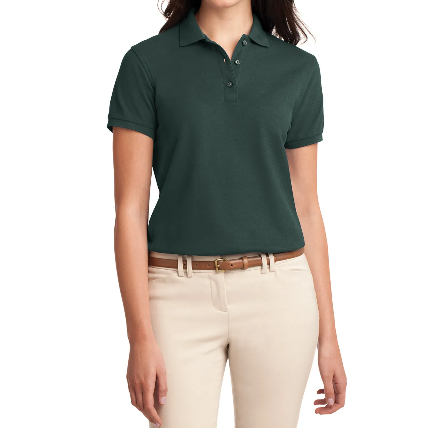 Women's Comfortable Silk Touch Polo Golf Shirt Short Sleeve
