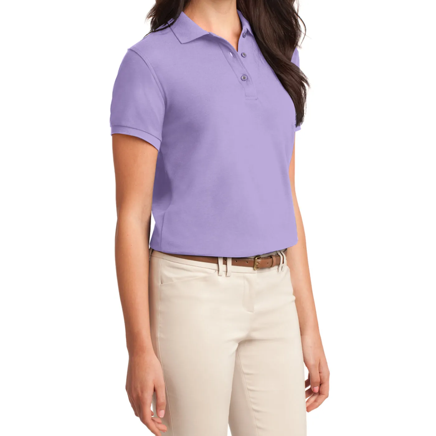 Women's Comfortable Silk Touch Polo Golf Shirt Short Sleeve