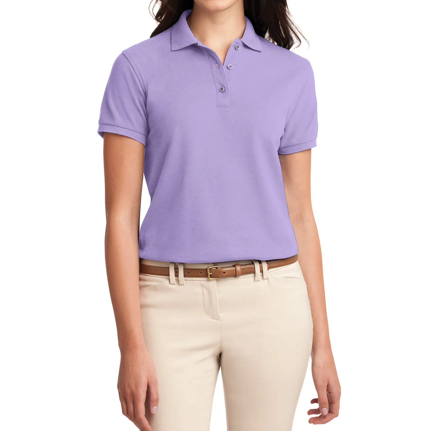 Women's Comfortable Silk Touch Polo Golf Shirt Short Sleeve