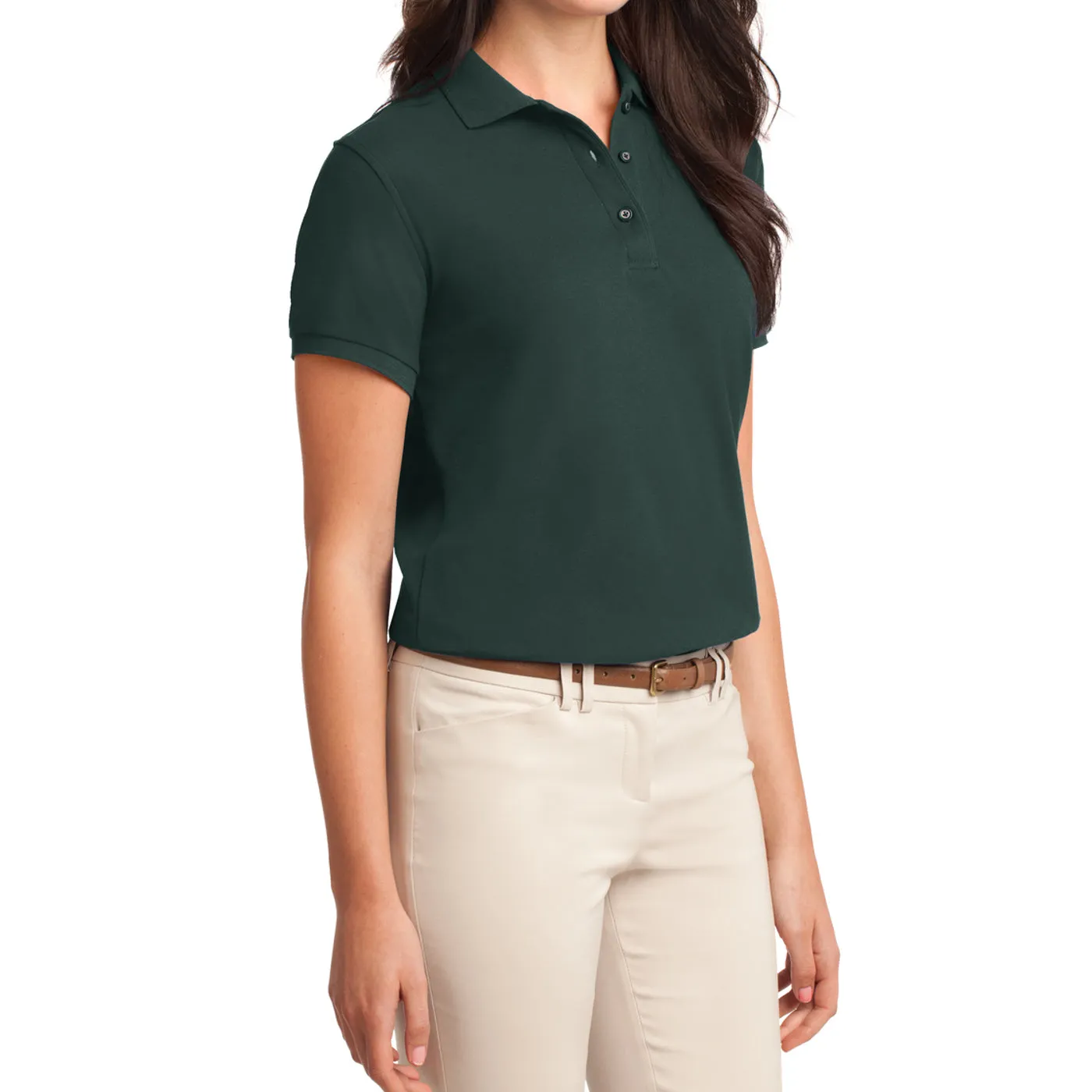 Women's Comfortable Silk Touch Polo Golf Shirt Short Sleeve