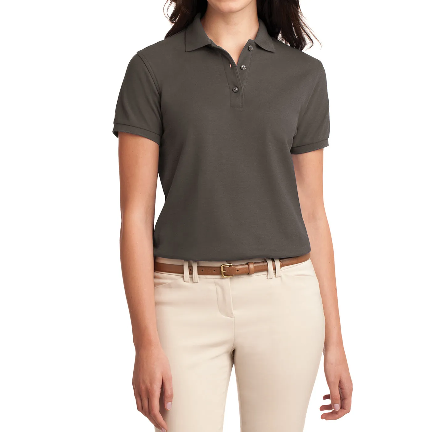 Women's Comfortable Silk Touch Polo Golf Shirt Short Sleeve