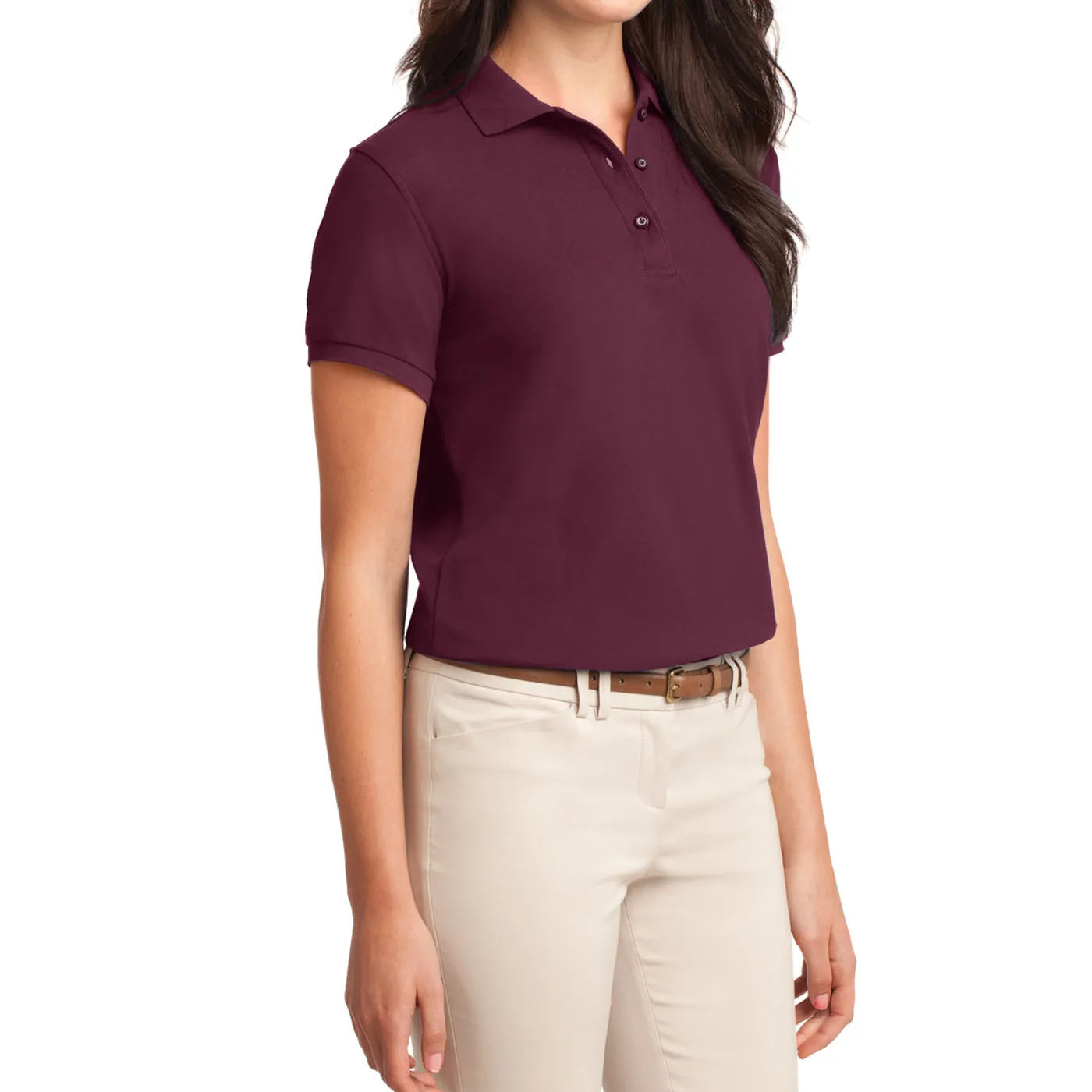 Women's Comfortable Silk Touch Polo Golf Shirt Short Sleeve