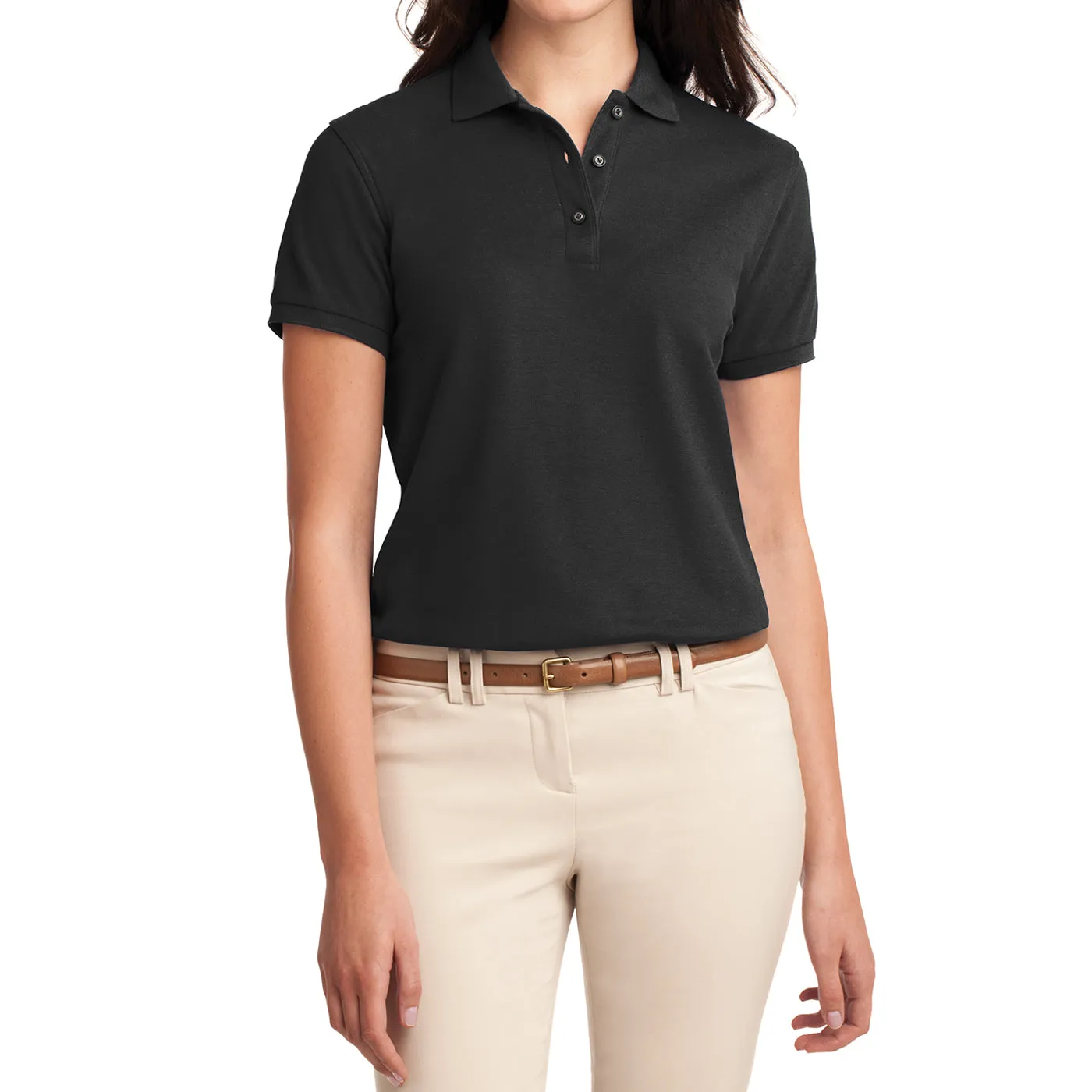 Women's Comfortable Silk Touch Polo Golf Shirt Short Sleeve