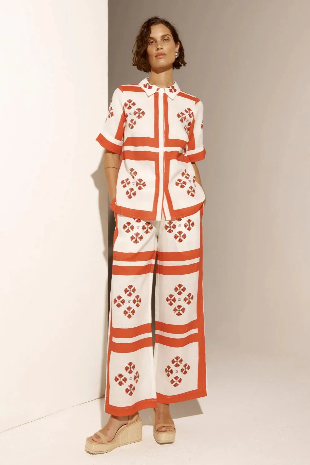 Zoe Kratzmann Breeze Pant in Tamarillo Scarf